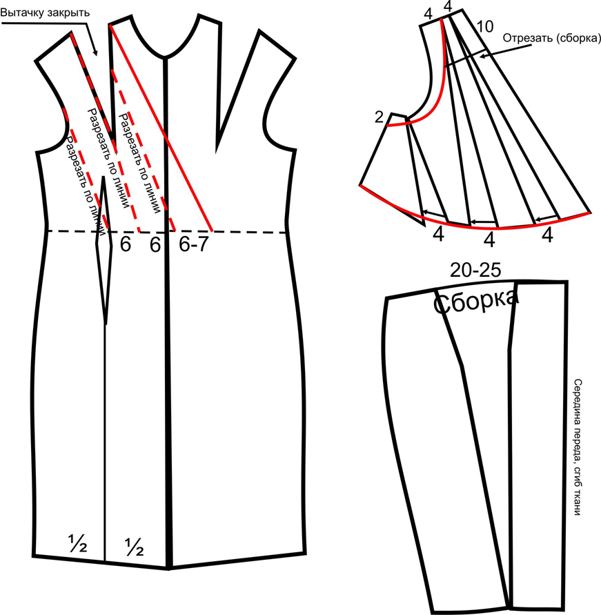 выкройка греческого платья, Вязаные рукавицы